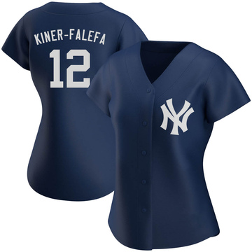 Isiah Kiner-Falefa Men's New York Yankees Home Jersey - White Replica