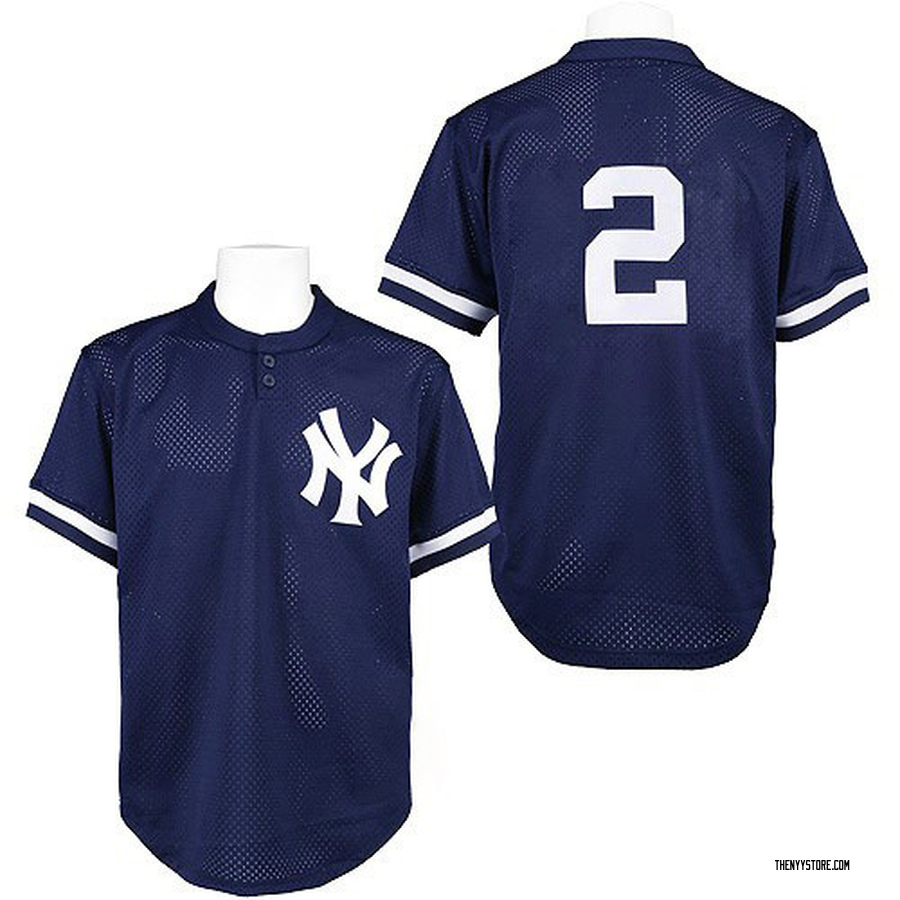 Navy Blue Authentic Derek Jeter Men's New York Yankees Practice Throwback  Jersey - New York Store
