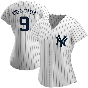 Fanmade New York Yankees #9 Isiah Kiner-Falefa White 3D Print Baseball Shirt